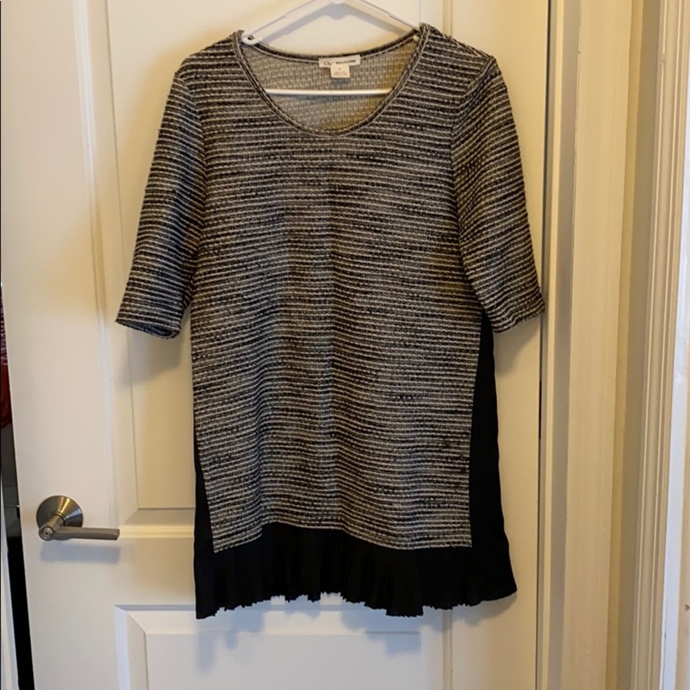 Black and White with a hint of Sparkle Tunic